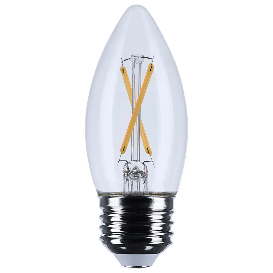 3 Watt B11 LED - Medium Base - Clear - 3000K CCT - 120 Volt - Image 1