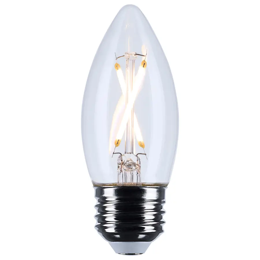 3 Watt B11 LED - Medium Base - Clear - 3000K CCT - 120 Volt - Image 2