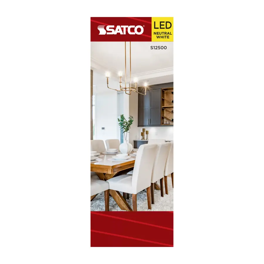 4 Watt B11 LED - Medium Base - Clear - 3500K CCT - 120 Volt - Image 3