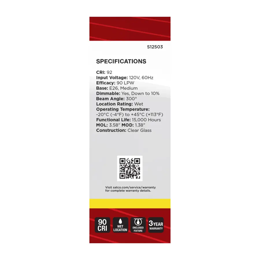 5.5 Watt B11 LED - Medium Base - Clear - 3500K CCT - 120 Volt - Image 4