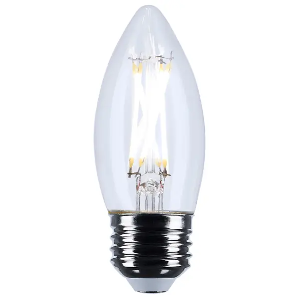 Satco's 5.5-watt LED lamp is traditional, yet contemporary with its vintage style and energy saving LED technology. Elegantly illuminate any room in the house with this dimmable, clear bulb. Sophisticated and modern, this lamp delivers 15,000 hours of natural light. - alternate view