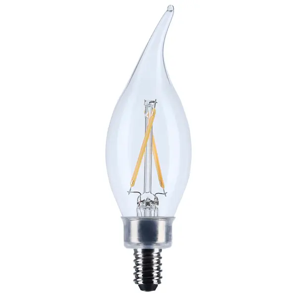 Satco's 3-watt LED lamp is traditional, yet contemporary with its vintage style and energy saving LED technology. Elegantly illuminate any room in the house with this dimmable, clear bulb. Sophisticated and modern, this lamp delivers 15,000 hours of soft white light.