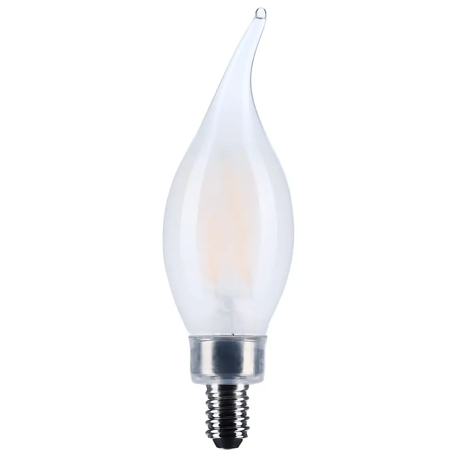 4 Watt CA10 LED - Candelabra Base - Frost Finish - 3500K CCT - 120 Volt - Image 1