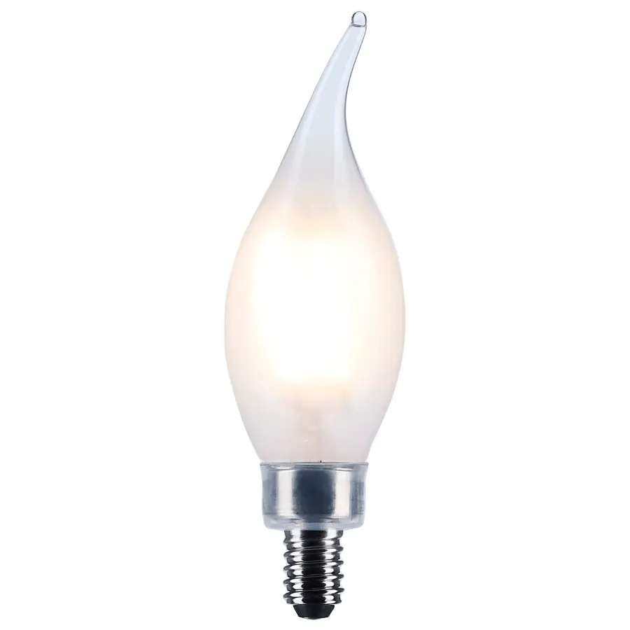 4 Watt CA10 LED - Candelabra Base - Frost Finish - 3500K CCT - 120 Volt - Image 2