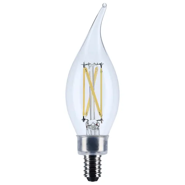 Satco's 5.5-watt LED lamp is traditional, yet contemporary with its vintage style and energy saving LED technology. Elegantly illuminate any room in the house with this dimmable, clear bulb. Sophisticated and modern, this lamp delivers 15,000 hours of neutral white light.