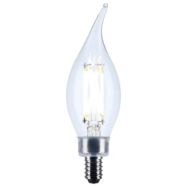 Satco's 5.5-watt LED lamp is traditional, yet contemporary with its vintage style and energy saving LED technology. Elegantly illuminate any room in the house with this dimmable, clear bulb. Sophisticated and modern, this lamp delivers 15,000 hours of natural light. - alternate view