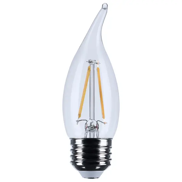 Satco's 3-watt LED lamp is traditional, yet contemporary with its vintage style and energy saving LED technology. Elegantly illuminate any room in the house with this dimmable, clear bulb. Sophisticated and modern, this lamp delivers 15,000 hours of soft white light.