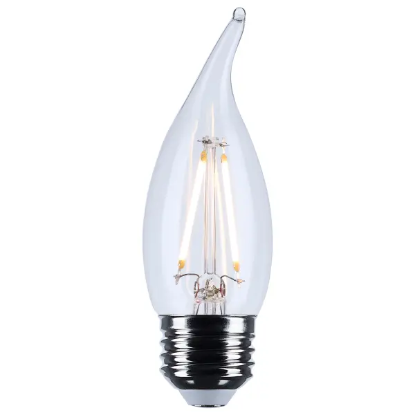 Satco's 3-watt LED lamp is traditional, yet contemporary with its vintage style and energy saving LED technology. Elegantly illuminate any room in the house with this dimmable, clear bulb. Sophisticated and modern, this lamp delivers 15,000 hours of soft white light. - alternate view