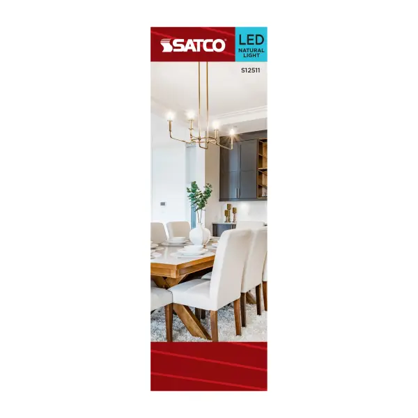 4 Watt CA10 LED - Medium Base - Clear - 5000K CCT - 120 Volt - Image 3