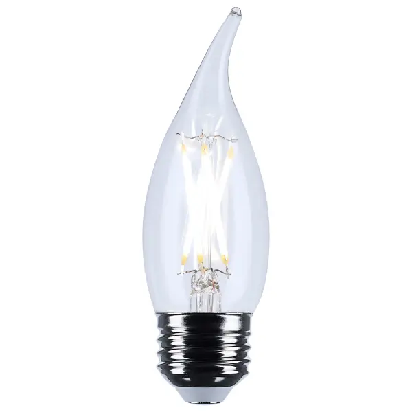 Satco's 5.5-watt, LED lamp is traditional, yet contemporary with its vintage style and energy saving LED technology. Elegantly illuminate any room in the house with this dimmable, clear bulb. Sophisticated and modern, this lamp delivers 15,000 hours of natural light. - alternate view
