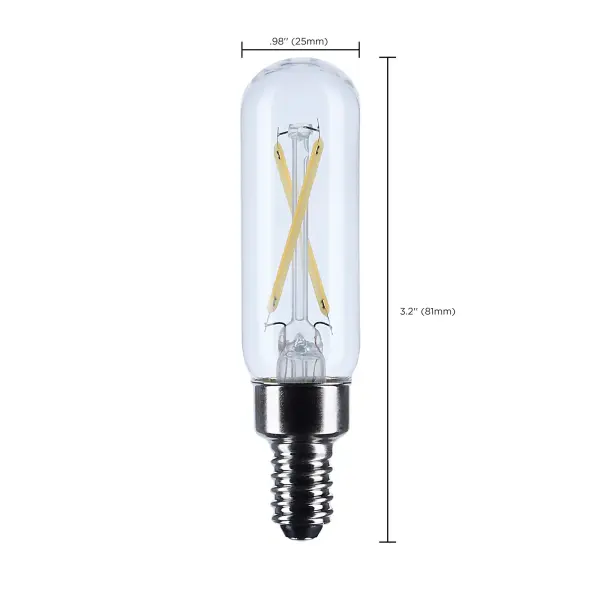 2.8 Watt T6 LED - Candelabra Base - Clear - 3000K CCT - 120 Volt - Image 8