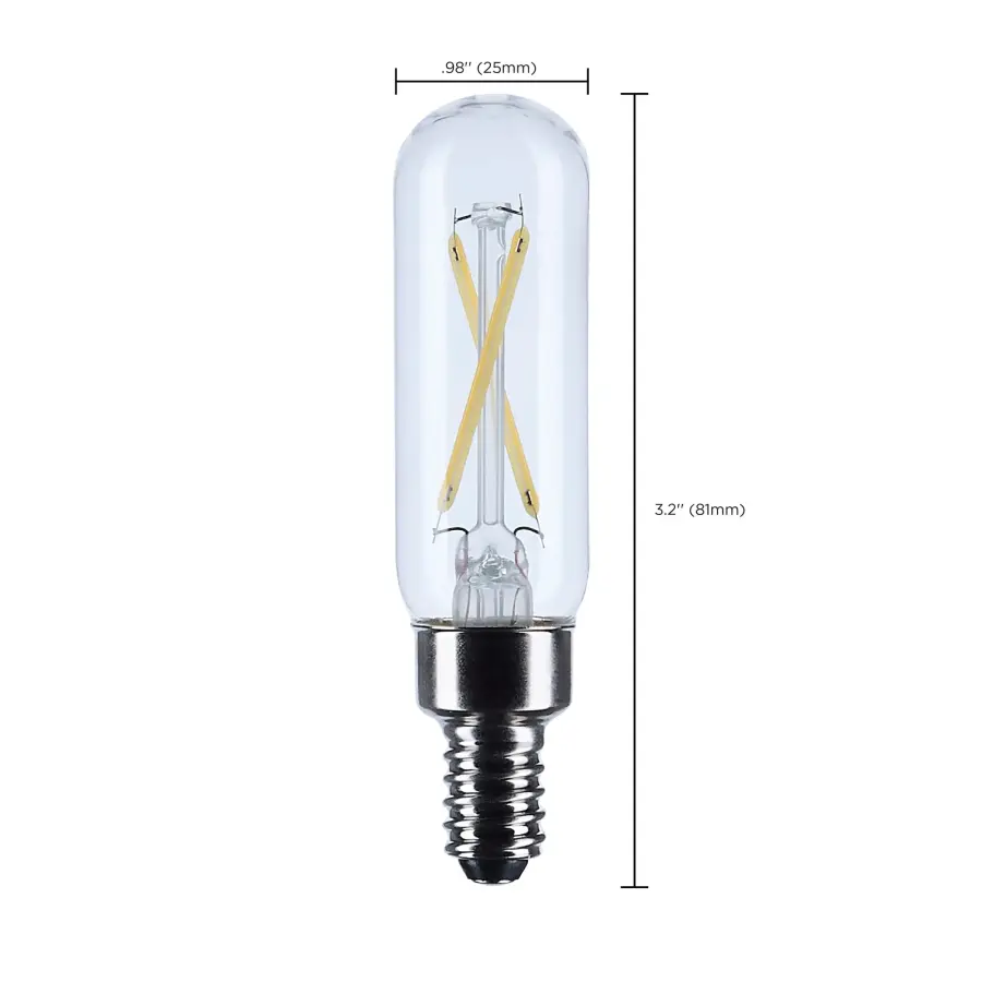 2.8 Watt T6 LED - Candelabra Base - Clear - 5000K CCT - 120 Volt - Image 9