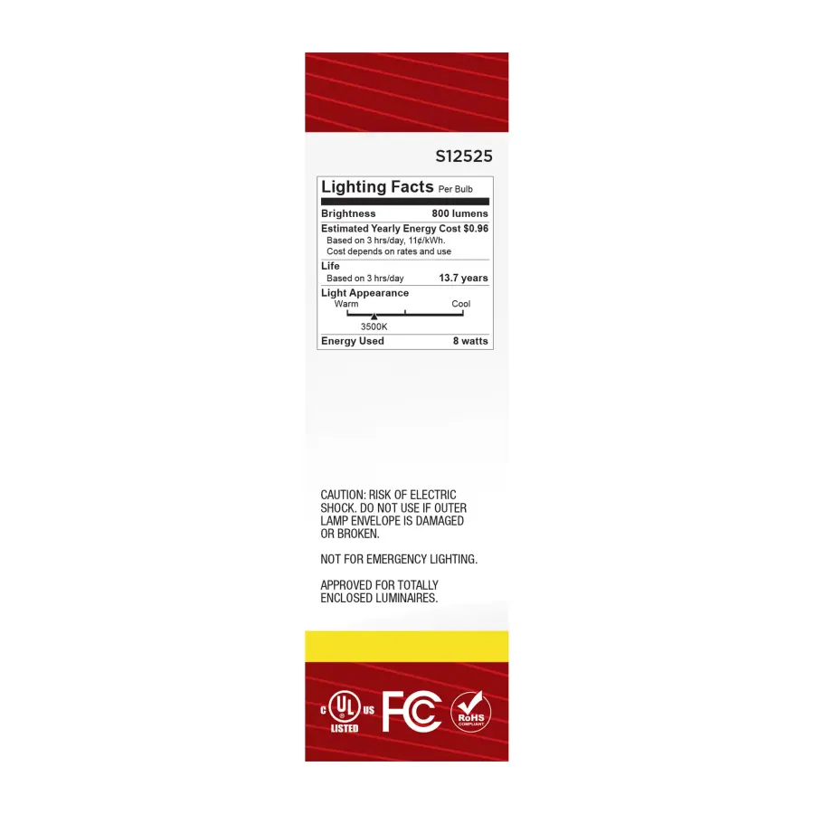 8 Watt T10 LED - Medium Base - Clear - 3500K CCT - 120 Volt - Image 5