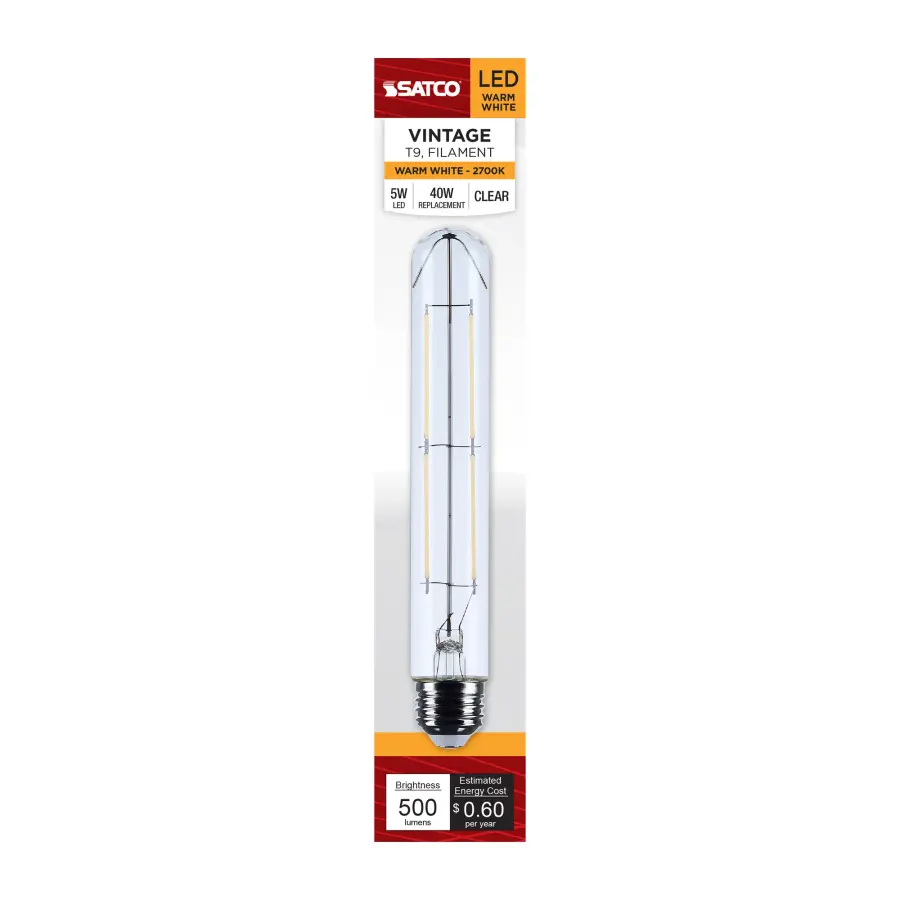 5 Watt T9 LED - Medium Base - Clear - 2700K CCT - 120 Volt - Image 2