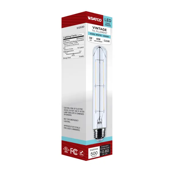 5 Watt T9 LED - Medium Base - Clear - 4000K CCT - 120 Volt - Image 6