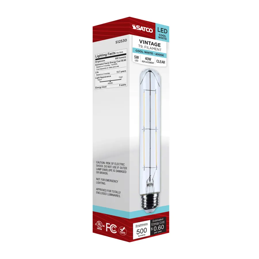 5 Watt T9 LED - Medium Base - Clear - 4000K CCT - 120 Volt - Image 6