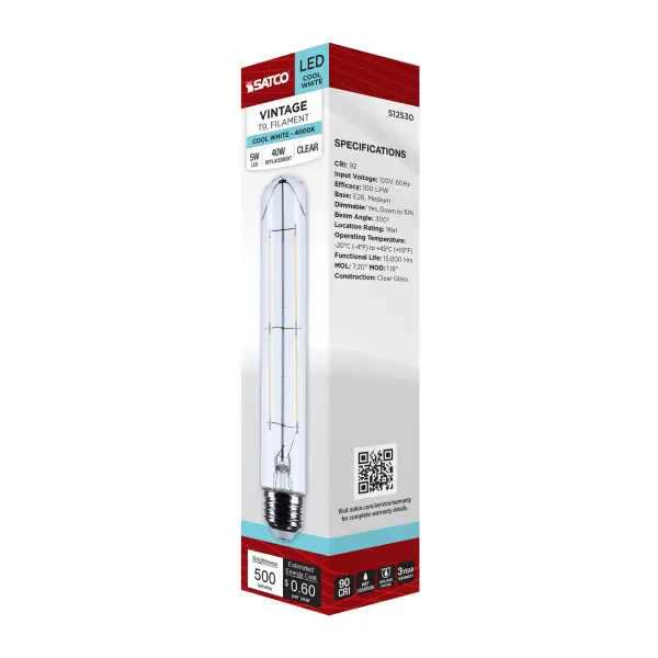 5 Watt T9 LED - Medium Base - Clear - 4000K CCT - 120 Volt - Image 7