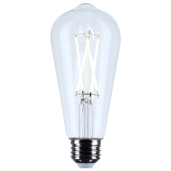 Satco's 5-watt, LED lamp is traditional, yet contemporary with its vintage style and energy saving LED technology. Elegantly illuminate any room in the house with this dimmable, clear bulb. Sophisticated and modern, this lamp delivers 15,000 hours of natural light. - alternate view