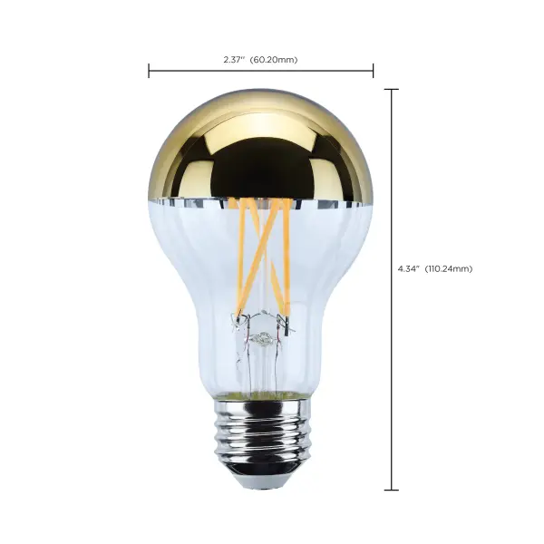 12 Watt A19 LED - Medium Base - 2700K CCT - Gold Crown - 100 Watt Replacement - Image 9