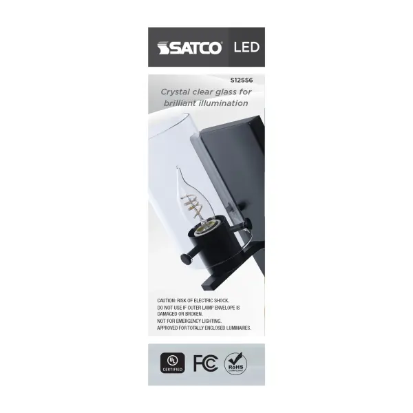 4 Watt CA11 LED - Reminiscent - Flex Gray Coil Filament - E26 - 2700K - 120 Volt - Image 7