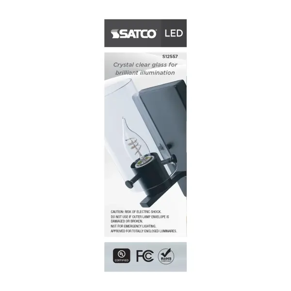 4 Watt CA11 LED - Reminiscent - Flex Gray Coil Filament - E26 - 3000K - 120 Volt - Image 6