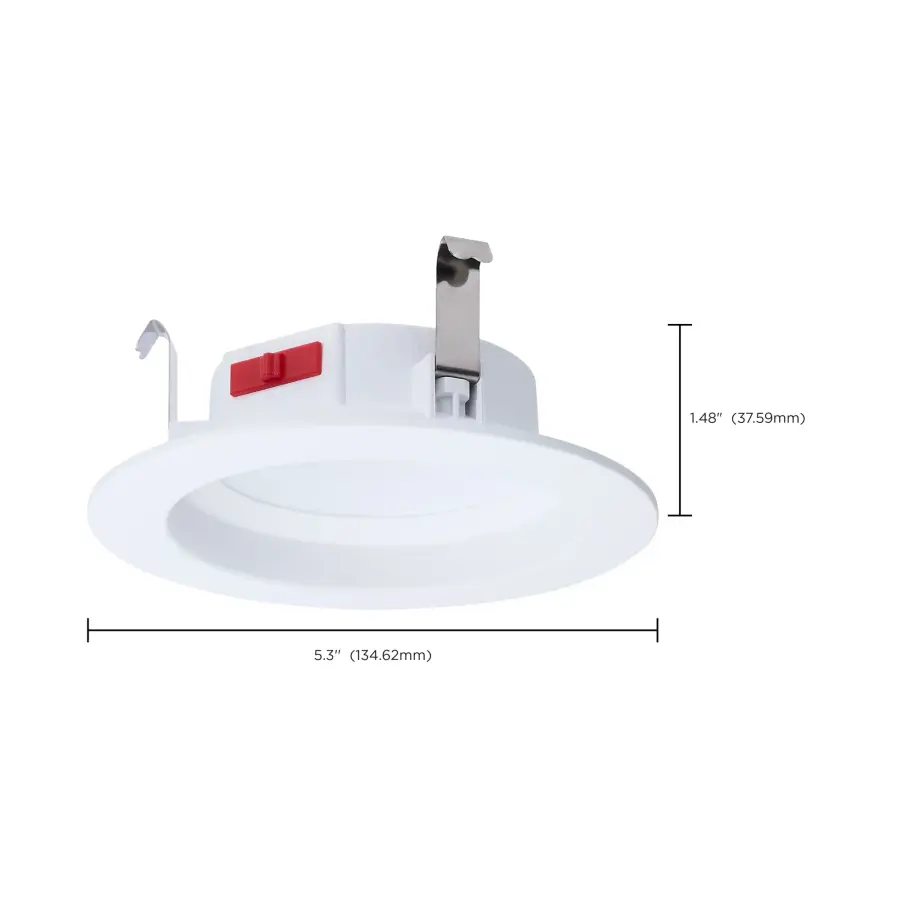 6 Watt LED Downlight Retrofit - 4 Inch - CCT Selectable - Round - White Finish - Image 14