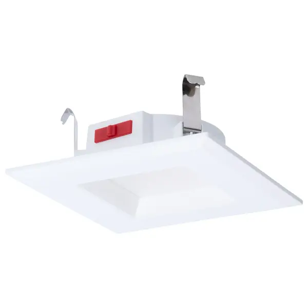 6 Watt LED Downlight Retrofit - 4 Inch - CCT Selectable - Square - White Finish - Image 4