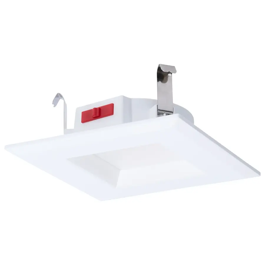 6 Watt LED Downlight Retrofit - 4 Inch - CCT Selectable - Square - White Finish - Image 4