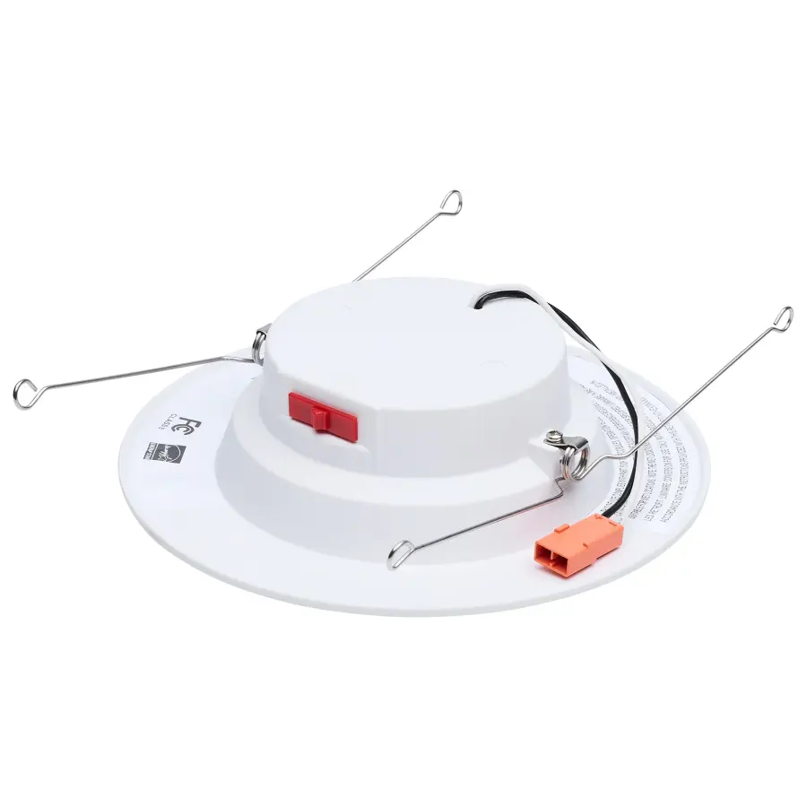 10 Watt LED Downlight Retrofit - 5-6 Inch - CCT Selectable - Round - White Finish - Image 2