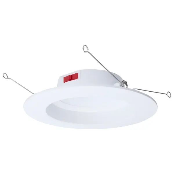 10 Watt LED Downlight Retrofit - 5-6 Inch - CCT Selectable - Round - White Finish - Image 4