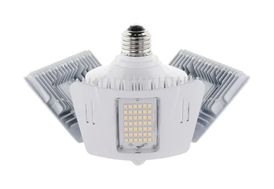 60 Watt LED Motion Sensor Utility Light 4000K - Medium base - Adjustable Beam Angle - 100-277 Volt - Image 1