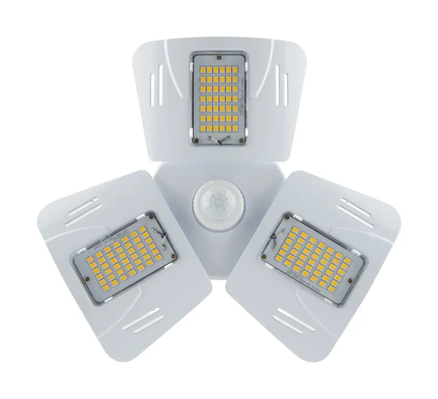 60 Watt LED Motion Sensor Utility Light 4000K - Medium base - Adjustable Beam Angle - 100-277 Volt - Image 2