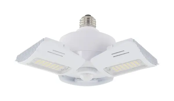 60 Watt LED Motion Sensor Utility Light 4000K - Medium base - Adjustable Beam Angle - 100-277 Volt - Image 3