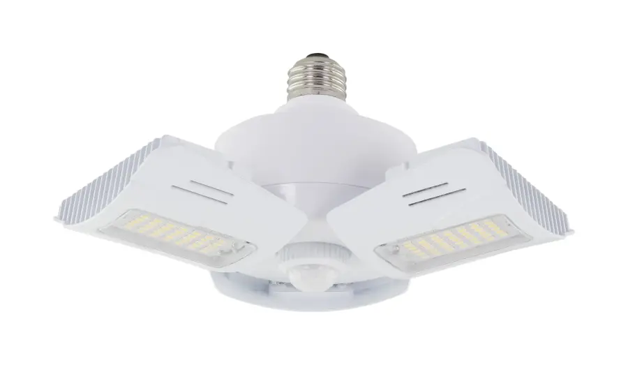 60 Watt LED Motion Sensor Utility Light 4000K - Medium base - Adjustable Beam Angle - 100-277 Volt - Image 3