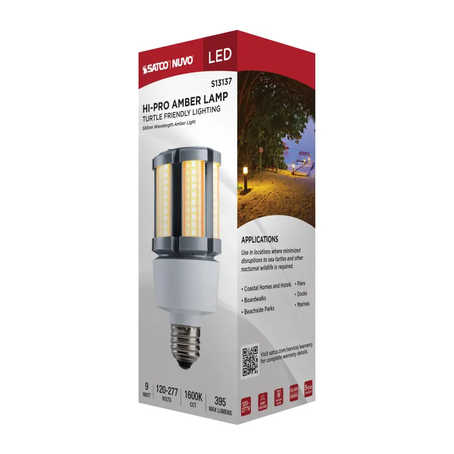 9 Watt - 1600K - Turtle Friendly 585Nm Amber Corncob - Image 12