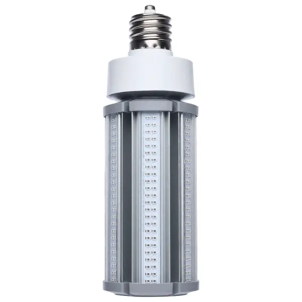 SATCO NUVO's Hi-Pro Amber Lamps are designed to provide wildlife-safe illumination in coastal and environmentally sensitive areas. Emitting a dedicated 585nm wavelength and a warm 1600K amber glow, these lamps minimize blue light emissions that can disrupt sea turtles and other nocturnal wildlife. Ideal for use around beachfront properties, marinas, docks, and piers, they offer reliable, energy-efficient performance in outdoor settings where responsible lighting is required. Available in 9W, 27W, and 50W models with E26 or EX39 bases, these corncob-style lamps deliver versatile installation options for a range of applications. Built for durability, each lamp is IP64 and IK06 rated, damp-location rated, and approved for use in enclosed fixtures. With a long 50,000-hour rated life and a 5-year warranty, SATCONUVO Hi-Pro Amber Lamps offer a dependable, eco-conscious lighting solution that prioritizes wildlife protection without compromising performance.