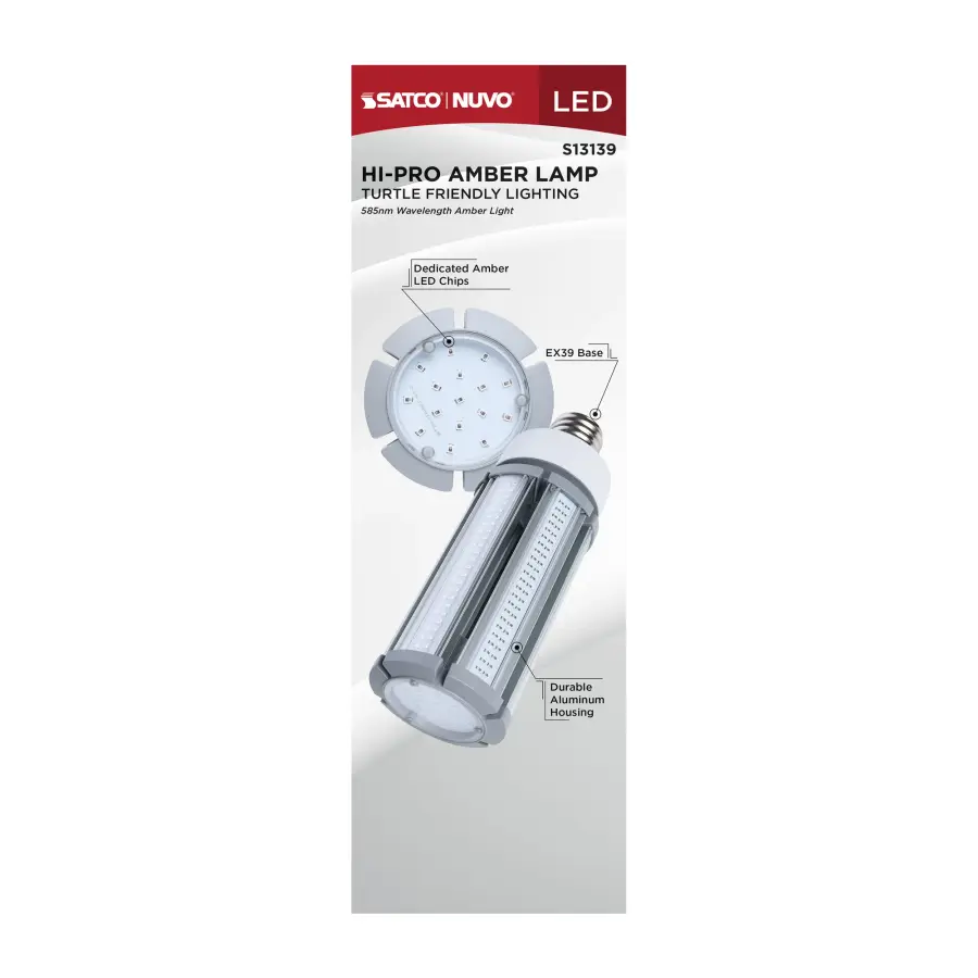 50 Watt - 1600K - Turtle Friendly 585Nm Amber Corncob - Image 9