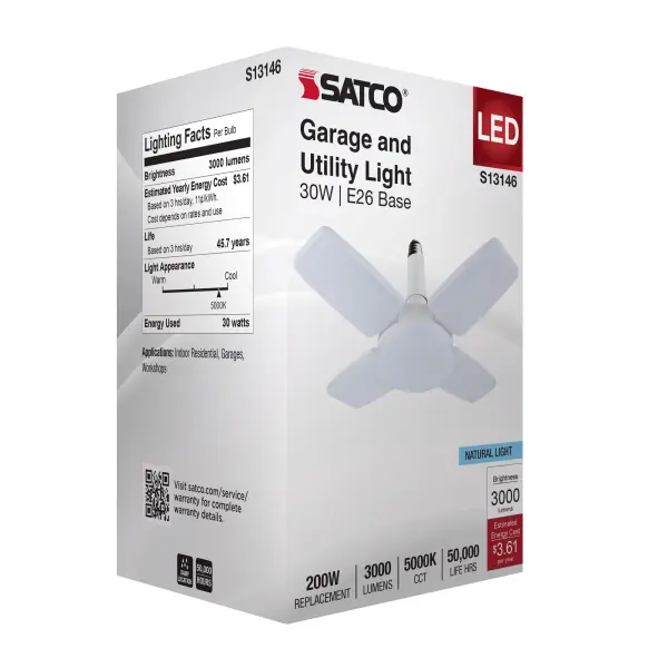 30 Watt - LED Garage Utility Light - 5000K - Medium base - Adjustable Beam Angle - Image 16