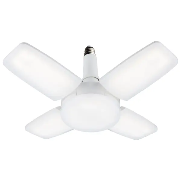 60 Watt LED Multi-Beam Utility/Garage Lamp - 5000K Natural Light - White Finish - 120 Volt - Image 15