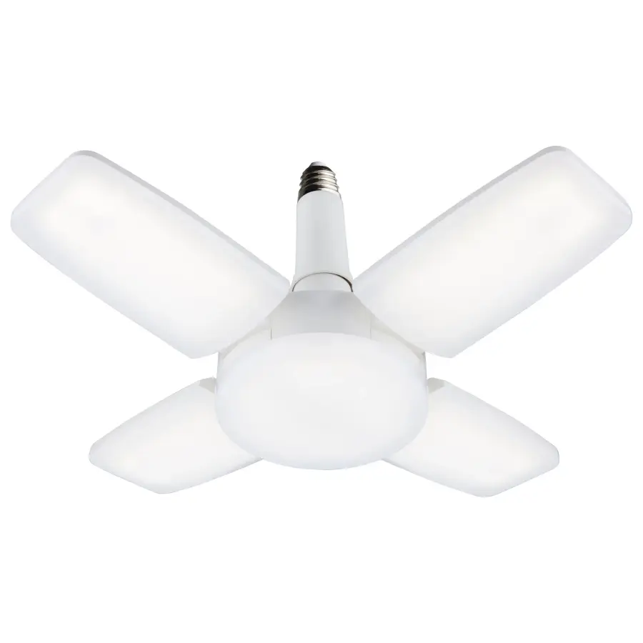 60 Watt LED Multi-Beam Utility/Garage Lamp - 5000K Natural Light - White Finish - 120 Volt - Image 15