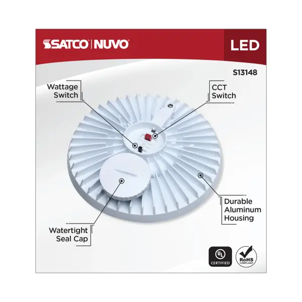 40/30/20 Watt LED HID Replacement - 3K/4K/5K CCT Selectable - Ballast Bypass - Medium Base - 120-277 Range Voltage - Image 12