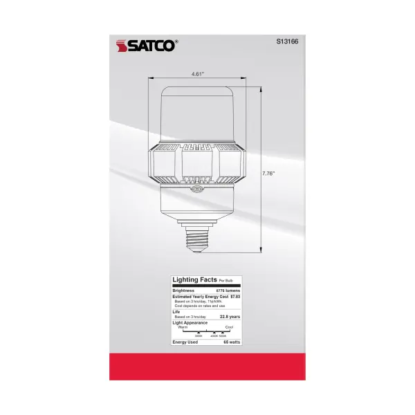 65 Watt - A-Plus 37 - LED - CCT Selectable and Wattage Selectable - Medium base - Type B - Ballast Bypass - ColorQuick Technology - PowerQuick Technology - Image 7
