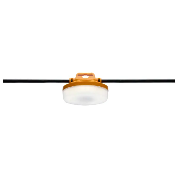 The ultimate solution for temporary lighting needs - LED Hi-Pro Temporary String Lights. Powered by an 18/2 SJTW cord, and featuring impact resistant low-profile lamps, these lights are durable enough to withstand even the harshest work environments. Whether it's construction, industrial, or temporary lighting needs, these string lights deliver exceptional performance every time. 100ft length strings with 10 lamps offer the ability to link multiple sets you can effortlessly customize the lighting coverage to fit your needs. - alternate view