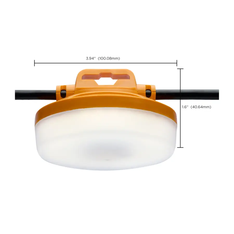 120 Watt LED High-Lumen Industrial/Commercial StringLight - 10 Interconnected Lamps - 5000K - 100 Foot Integrated Cord - 120 Volt - Image 14