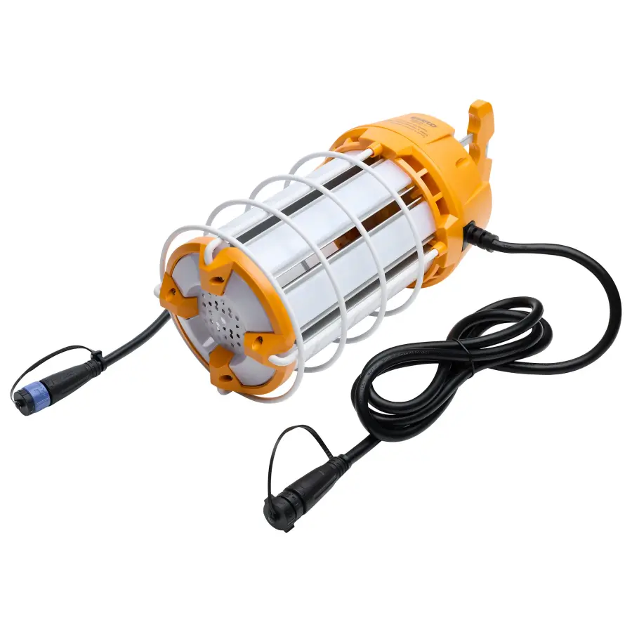 150 Watt LED Hi-Pro Temp Work Light - 5000K - Corncob Shape - 80 CRI - Orange Finish - Image 2