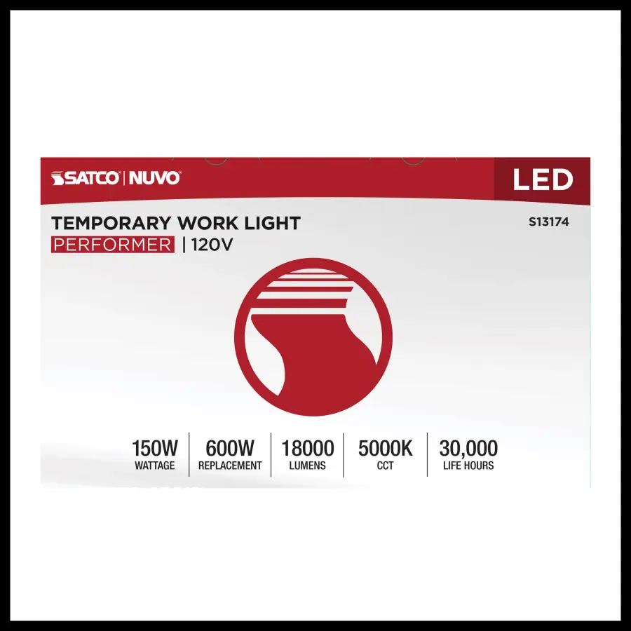 150 Watt LED Temporary Work Light - 5000K CCT - 120 Volt - Image 15