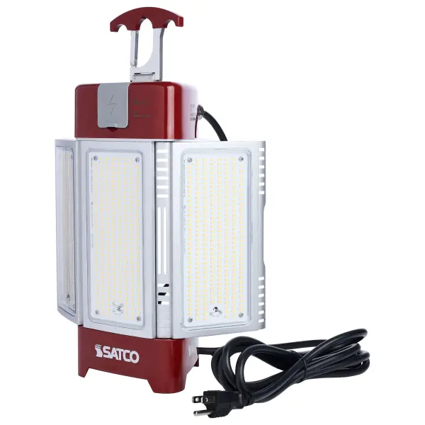 30/70/100/120 Watt LED Work Light with Remote - 5000K CCT - Red Finish - 120 Volt - Image 3