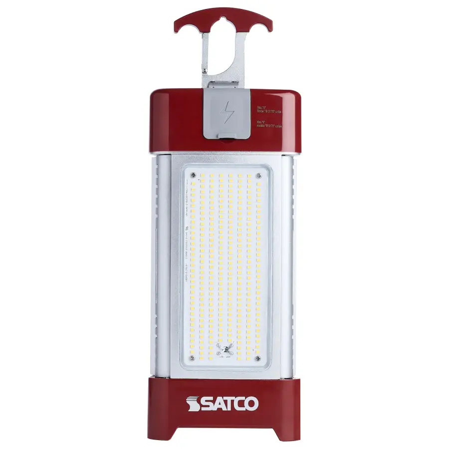30/70/100/120 Watt LED Work Light with Remote - 5000K CCT - Red Finish - 120 Volt - Image 4