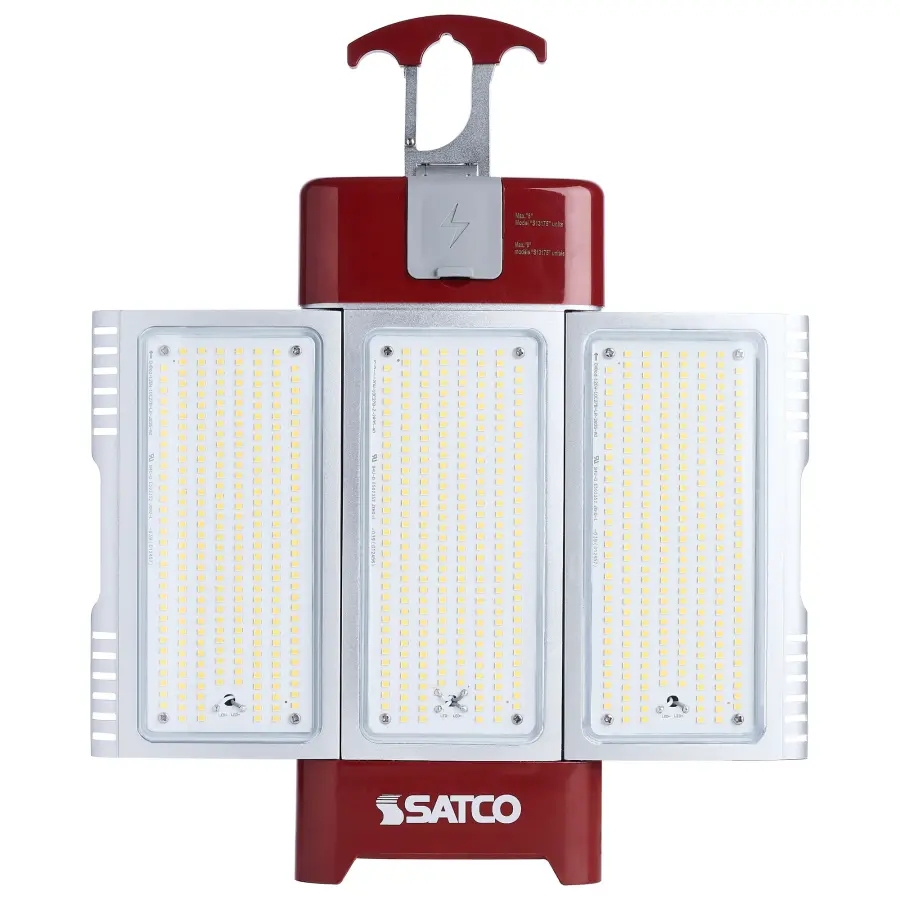 30/70/100/120 Watt LED Work Light with Remote - 5000K CCT - Red Finish - 120 Volt - Image 5