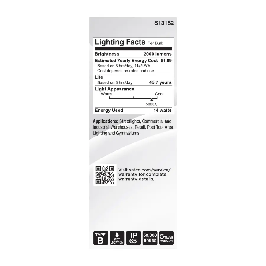 15 Watt LED HID Replacement - ED17 - 5000K - Medium Base - White - 120-277 Range Voltage - Image 6